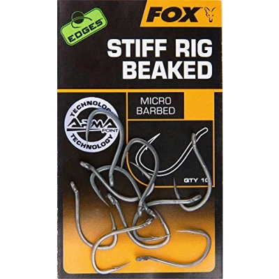 Abbildung von Fox Fishing Edges Stiff Rig Beaked Hook # 4 Silver