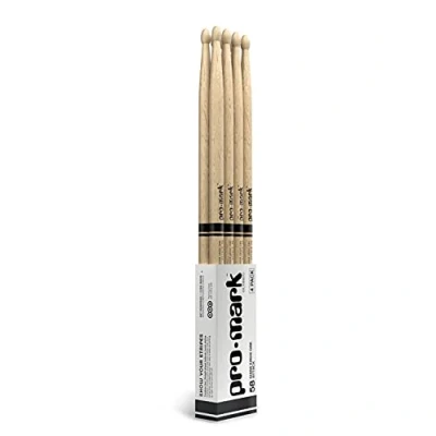 Abbildung von ProMark Classic Attack 5B Shira Kashi Oak Drumstick, ovale Holzspitze, 4 Stück