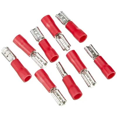 Abbildung von Flachsteckhülsen rot 2,8 mm 0,5 1,5mm² VPE 100 Stück