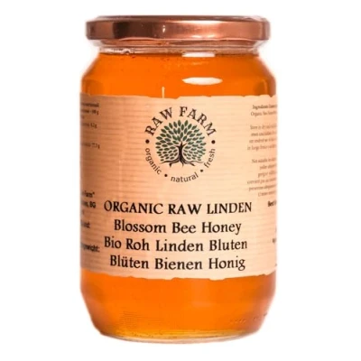 Abbildung von 900 g Roher Bio Linden Blüten Bienen Honig Raw Farm