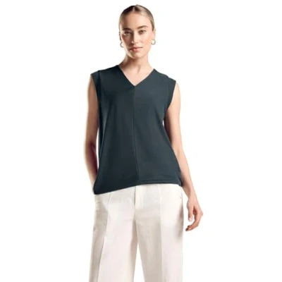 Abbildung von Street One Struktur Tshirt basic, Damen, Größe: 42, Grün