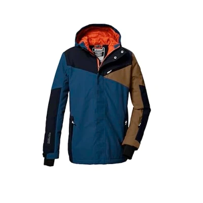 Abbildung von killtec Jungen Skijacke/Funktionsjacke mit Kapuze und Schneefang KSW 387 BYS SKI JCKT, dunkel stahlblau, 164, 42077 000