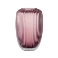 Abbildung von LEONARDO Tischvase Dekovase BELLAGIO, mit Rillenstruktur (1 St), aus Glas, beere, handgefertigt