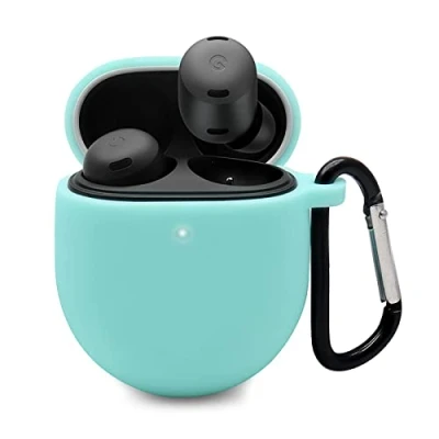 Abbildung von GIOPUEY Hülle Kompatibel mit Google Pixel Buds Pro/Buds Pro 2, Silikon Stoßfeste Schutzhülle, Ultradünn Case Cover, Kein Geruch, Grün