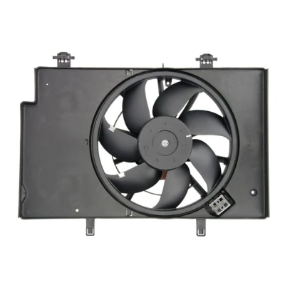Abbildung von THERMOTEC D8G009TT Lüfter 345, 345 12 380 mit Kühlerlüfterrahmen (Zarge) FORD: FIESTA 6, 5 Van