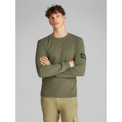 Abbildung von Calvin Klein Jeans Langarmshirt &quot;BADGE WAFFLE LS TEE&quot;, mit Logopatch