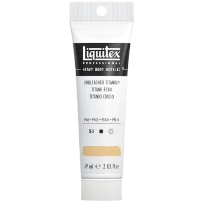 Abbildung von Liquitex 1045434 Professional Heavy Body Acrylfarbe in Künstlerqualität mit ausgezeichneter Lichtechtheit buttriger Konsistenz, 59ml Tube Ungebleichtes Titan