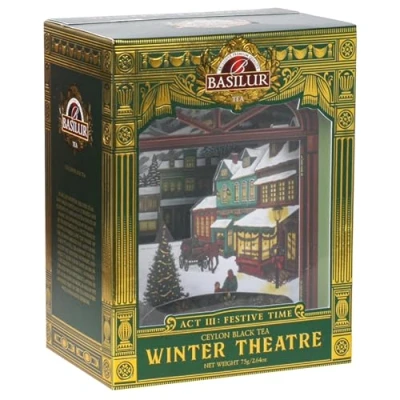Abbildung von BASILUR Wintertheater Ceylon Schwarztee, Blatttee Orange Pekoe 75g (x1, Winter Theatre ACT III)