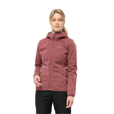 Abbildung von Jack Wolfskin Windhain Softshelljacke, Damen, Größe: XXL, Red ochre