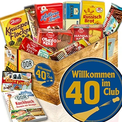 Abbildung von Geschenk Keks/Ost Paket/Wilkommen im Club 40 / Geschenke zum Geburtstag