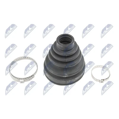 Abbildung von NTY NOP 080 Faltenbalg, Antriebswelle mit Schellen radseitig 115 NBR (Nitril Butadien Kautschuk) TOYOTA: Land Cruiser Prado 120