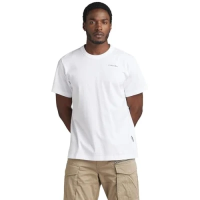 Abbildung von G Star RAW Men&#039;s Back 3301 Gr Loose R T Shirt, Weiß (White D23821 4561 110), M
