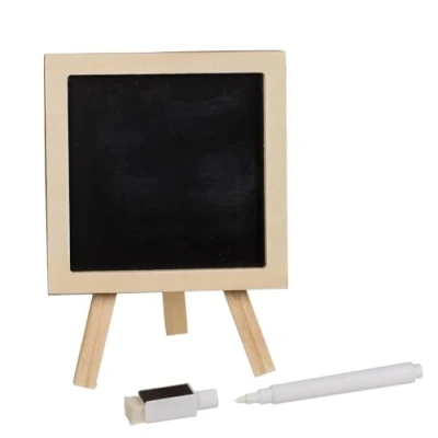 Abbildung von Mini Magnettafel, Retro, mit Stift und Ständer, ca. 10 cm, 1 Stück im Display