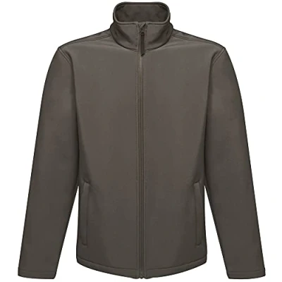 Abbildung von Regatta Professionelle Reid Herren Softshelljacke, wasserabweisend und windabweisend, Seal Grey (Schwarz), Größe XL EU, (Schwarz)