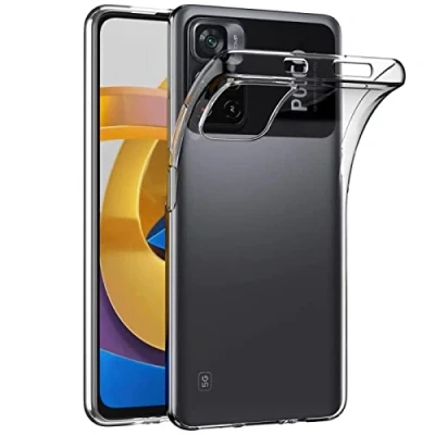 Abbildung von Verco Handyhülle für Xiaomi Poco M4 Pro 5G Case, Handy Cover Hülle Transparent Dünn Klar Silikon, durchsichtig
