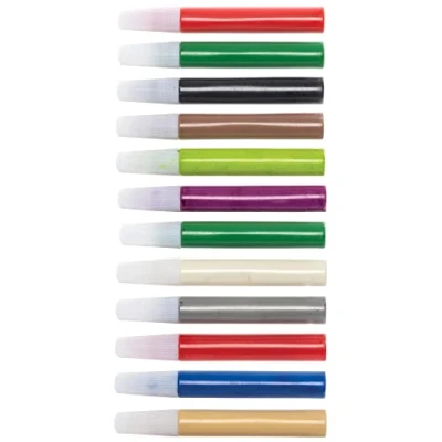 Abbildung von Baker Ross FE795 Sonnenfänger Malstifte 10er Pack, Buntglas Effekt Marker Stifte für Kinder, Weihnachtsbasteln Zubehör, Kindergeburtstag Bastel Ideen