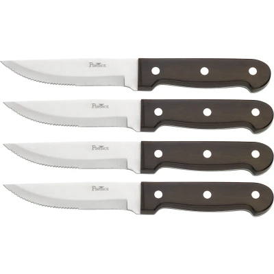 Abbildung von PINTINOX Steakmesser &quot;P.Wood&quot;, (Set, 4 tlg.), aus rostfreiem Stahl, Griff Pakkaholz, Klinge 12,3 cm