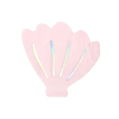 Abbildung von PartyDeco Servietten Muschel 20 Stück 13x12,5cm 3 lagig Papierservietten Geburtstagsservietten Kinder