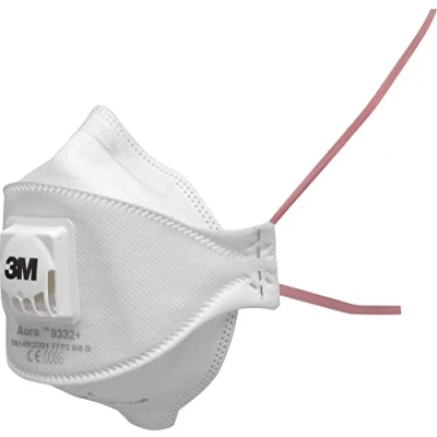 Abbildung von 3M™ Aura™ Partikelmaske, FFP3, mit Ventil, 9332+, 10 Masken pro Packung