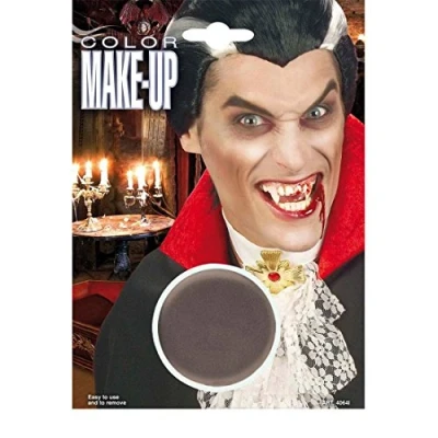 Abbildung von NET TOYS Graue Zombie Schminke Karneval Make Up grau Theaterschminke Faschingsschminke Halloween Makeup Schminkfarbe Vampir Karnevalsschminke