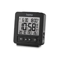 Abbildung von Hama Digitaler Funkwecker Rhodos, LCD, Schwarz