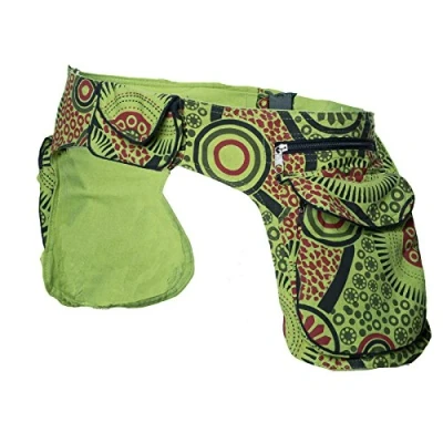 Abbildung von KUNST UND MAGIE Bauchtasche Doppel Sidebag Gürteltasche Festival Hippie Hüfttasche