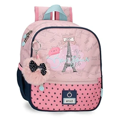 Abbildung von Enso Bonjour Vorschulrucksack Anpassbar an Trolley Rosa 25x32x12 cm Polyester 9,6L