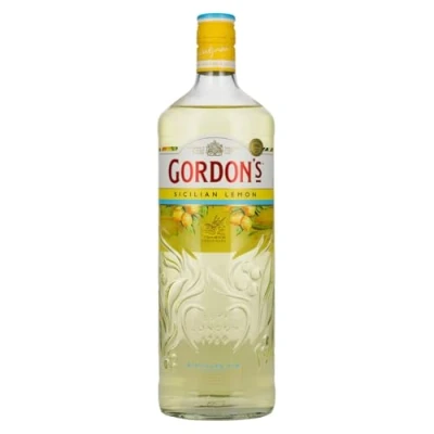 Abbildung von Gordon&#039;s Sicilian Lemon Gin Premium destilliert Erfrischend köstlich mit Zitrusgeschmack zum Valentinstag 37,5% vol 1000 ml Einzelflasche