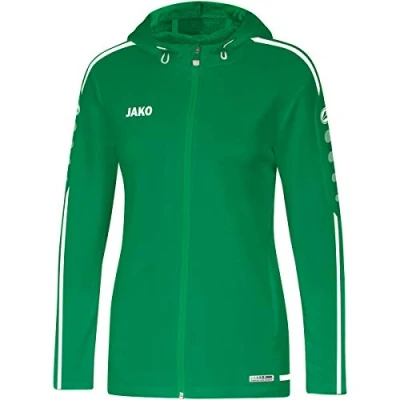 Abbildung von JAKO Damen Kapuzenjacke Striker 2.0, sportgrün/weiß, 36, 6819