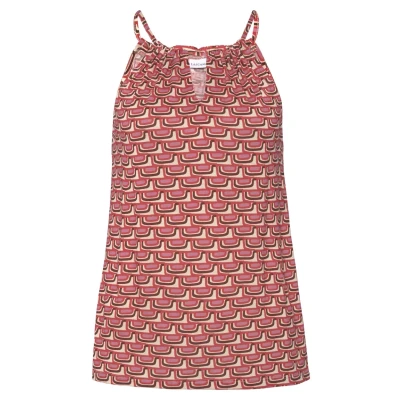 Abbildung von Vivance Strand Strandaccessoire, Damen, Größe: 44/46, Beige rot bedruckt