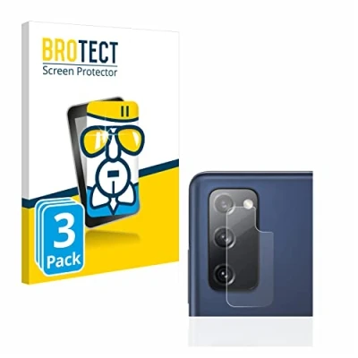 Abbildung von BROTECT Schutzglas für Samsung Galaxy S20 FE / 5G (Kamera) (3 Stück) Schutzfolie Panzer Folie Glas [Extrem Kratzfest 9H, Anti Fingerprint,