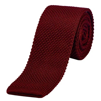 Abbildung von DonDon Krawatte schmale 5 cm Wollkrawatte (Packung, 1 St) Strickkrawatte, Retro Look, für Büro oder festliche Veranstaltungen
