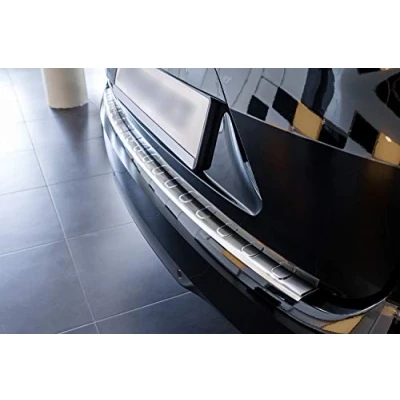 Abbildung von teileplus24 L606 Ladekantenschutz V2A Edelstahl kompatibel mit Renault Mégane Grandtour 4 2016 2020 Abkantung, Farbe:Silber gebürstet