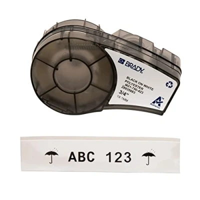 Abbildung von Brady M21 750 423 Tape for Lab Pal, Polyester, 19.1 mm, White