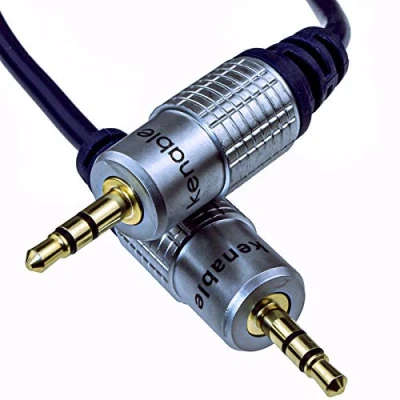 Abbildung von Reines Kupfer HQ OFC Abgeschirmtes 3,5 mm Stereo Klinkenstecker Zum Kabel Vergoldeten 0,5 m 50 cm [0.5 Meter/0,5m]