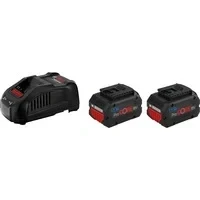 Abbildung von Bosch Professional 18V 5,5 Ah ProCORE Akku (2x) + Schnellladegerät