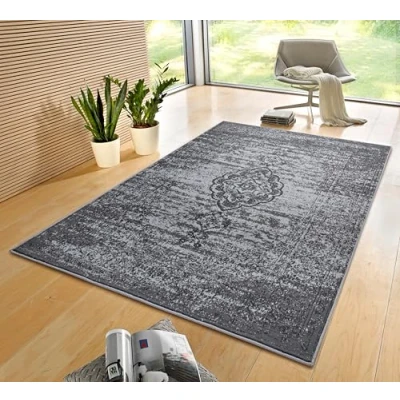 Abbildung von Hanse Home Gloria Orient Teppich 80x150cm Wohzimmerteppich Mehrfarbig Vintage Orientalisches Muster für Flur, Esszimmer, Schlafzimmer, Kinderzimmer, Wohnzimmer, Küche Mouse