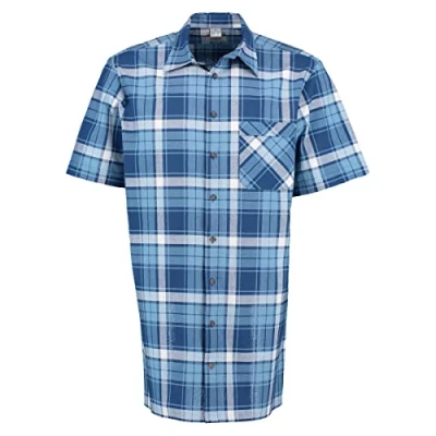 Abbildung von Condor Herren Hemd Kurzarm Arbeitshemd Workwear mit Liegekragen Kraiaq, Größe:47/48, Farbe:Marine