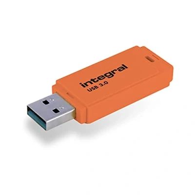 Abbildung von Integral 128GB Neon Orange USB 3.2 Gen 1 Flash Laufwerk
