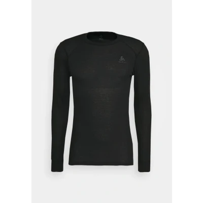 Abbildung von Odlo Herren Active Warm Eco Bi Top Crew Neck Longsleeve Laufbekleidung Black Schwarz L