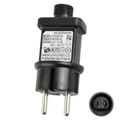 Abbildung von 31V Lichterkette Netzteil Adapter, LED Netzteil, 6W Stecker für mit Speicherfunktion, Niederspannungs Transformator,IP44 GS Weihnachtsbeleuchtung,