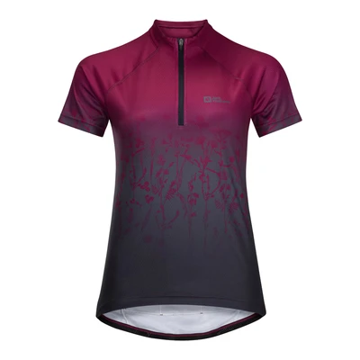 Abbildung von Jack Wolfskin Morobbia HZ Print T W Cyclingtrikot, Damen, Größe: Large, Sangria red