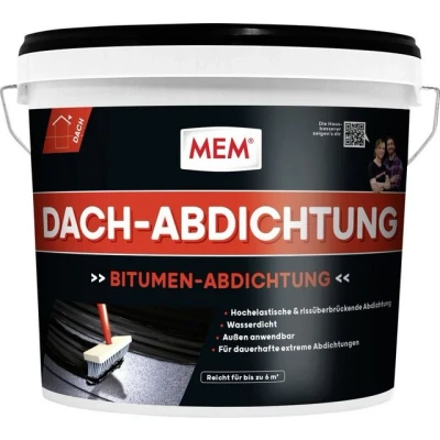 Abbildung von MEM Bauchemie Dichtungsband Bitumen Dach Abdichtung 12 l