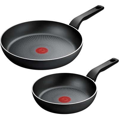 Abbildung von Tefal Pfannen Set &quot;Recycled On, Induktion, Ø 24/28 cm&quot;, Aluminium, (Set, 2 tlg., je 1 Pfanne cm), aus 100% recyceltem Antihaftversiegelung, Thermo Signal