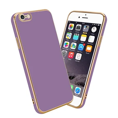 Abbildung von Cadorabo Hülle kompatibel mit Apple iPhone 6 PLUS 6S Schutzhülle TPU Silikon Case Liquid Design Kameraschutz Slim Kratzfest Gummi Rundumschutz für in Lila