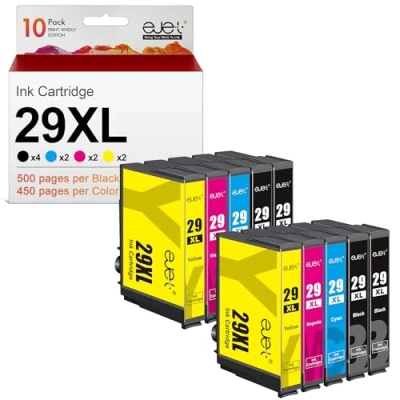 Abbildung von ejet 29 XL 29XL Multipack Druckerpatronen Kompatible für Epson Expression Home XP 342 245 442 235 335 432 435 332 345 Drucker (4Schwarz 2Cyan 2Magenta 2Gelb,10 Pack)