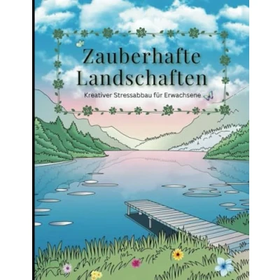 Abbildung von Zauberhafte Landschaften Kreativer Stressabbau für Erwachsene: Verschiedene Landschaftsmotive von einfach bis detailliert und Kreativität