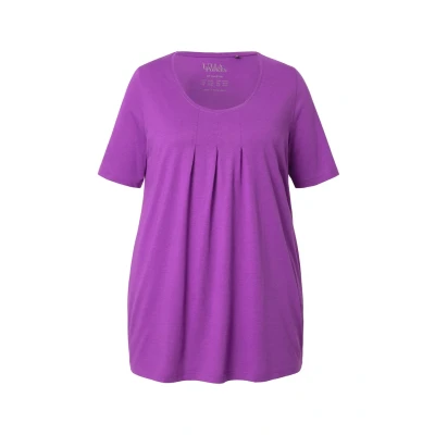 Abbildung von Ulla Popken Tshirt basic, Damen, Größe: 42/44, Purple