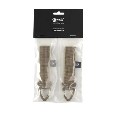 Abbildung von Brandit Gürtel Karabiner mit Molle Loop (2er Pack), Farbe:Coyote