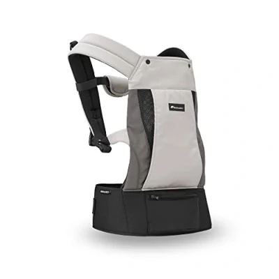 Abbildung von Bebeconfort PhysioNest Babytrage, Ergonomische Bauchtrage, nutzbar ab der Geburt bis ca. 3,5 Jahre, max. 15 kg, Grey Mist